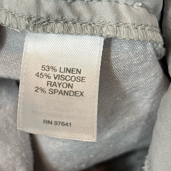 J. Jill Linen Stretch Pants Gray Cropped Pull-On Comfort Lightweight Size Xs 30 - Picture 11 of 16